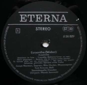 LP Staatskapelle Dresden: Euryanthe (Opernquerschnitt)