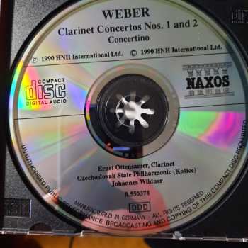 CD Carl Maria von Weber: Weber: Clarinet Concertos Nos. 1 And 2 - Concertino