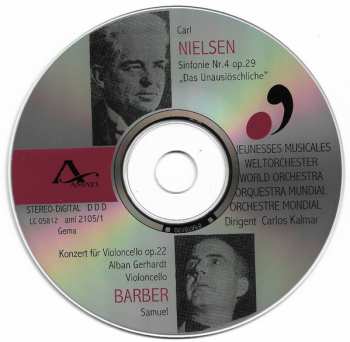 CD Samuel Barber: Sinfonie Nr. 4 Op. 29 "Das Unauslöschliche" / Konzert Für Violoncello Op. 22