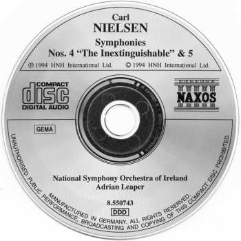 2CD Carl Nielsen: Symphonies Nos. 1 To 6 (Complete)