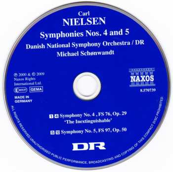 CD Michael Schønwandt: Symphony No. 4  "The Inextinguishable" - Symphony No. 5