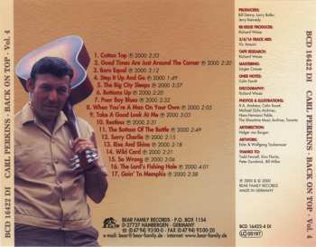 4CD/Dobozkészlet Carl Perkins: Back On Top