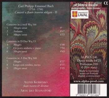 CD Carl Philipp Emanuel Bach: Concerti A Flauto Traverso Obligato - II