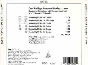 CD Carl Philipp Emanuel Bach: Five Piano Trios