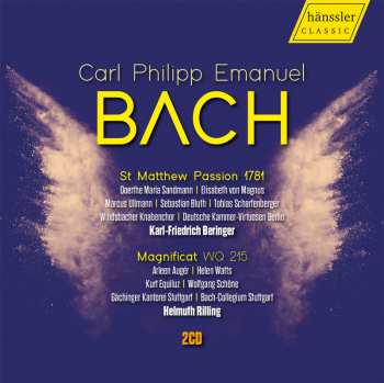 Album Carl Philipp Emanuel Bach: Matthäus-passion Für 1781
