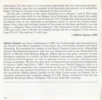 CD Carl Philipp Emanuel Bach: Early Sonatinas And Sonatas