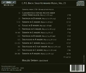 CD Carl Philipp Emanuel Bach: Sonatas From 1750-58 And Other Pieces