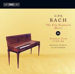 CD Carl Philipp Emanuel Bach: Sonatas From 1760-66
