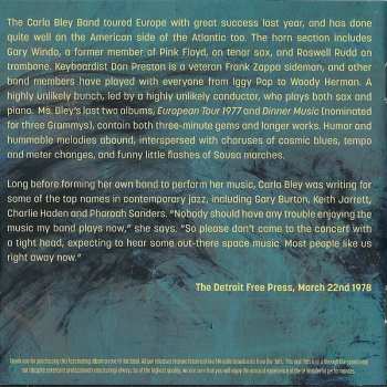 CD Carla Bley: Armadillo World Headquarters Austin Texas March 27 1978