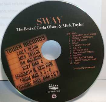 2CD Carla Olson: Sway The Best of Carla Olson & Mick Taylor DIGI