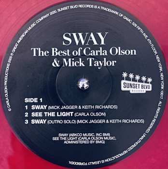 LP Carla Olson: Sway: The Best Of Carla Olson & Mick Taylor  LTD