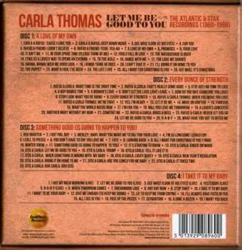 4CD/Dobozkészlet Carla Thomas: Let Me Be Good To You (The Atlantic & Stax Recordings 1960-1968)