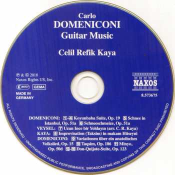 CD Carlo Domeniconi: Guitar Music Of Carlo Domeniconi