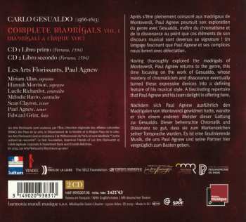 2CD Les Arts Florissants: Madrigali (Libri Primo & Secondo)