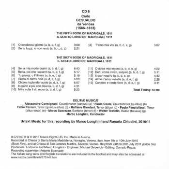 7CD/Dobozkészlet Carlo Gesualdo: The Complete Madrigals