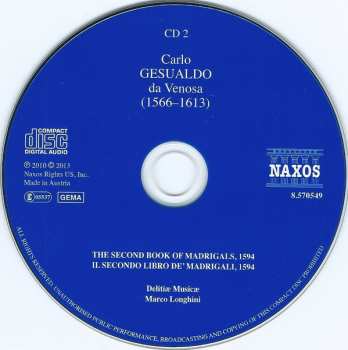 7CD/Dobozkészlet Carlo Gesualdo: The Complete Madrigals