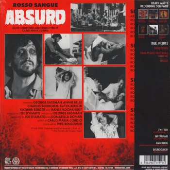 2LP Carlo Maria Cordio: Absurd (Rosso Sangue) LTD