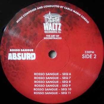 2LP Carlo Maria Cordio: Absurd (Rosso Sangue) LTD