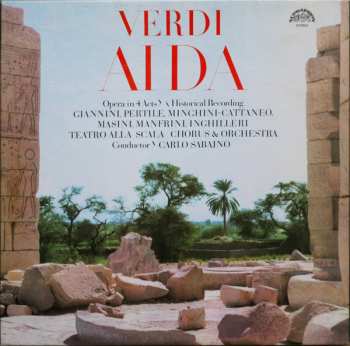 3LP/Dobozkészlet Orchestra Del Teatro Alla Scala: Aida (Opera In 4 Acts, Historical Recording) (3xLP + BOX + BOOKLET)