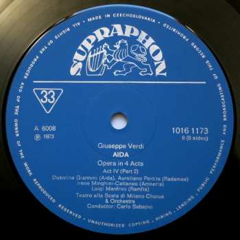 3LP/Dobozkészlet Orchestra Del Teatro Alla Scala: Aida (Opera In 4 Acts, Historical Recording) (3xLP + BOX + BOOKLET)