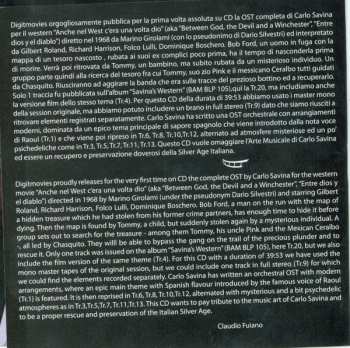 CD Carlo Savina: Anche Nel West C'Era Una Volta Dio (Original Motion Picture Soundtrack) LTD