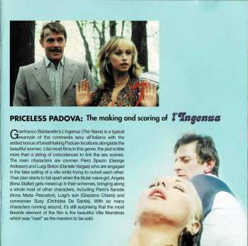 CD Carlo Savina: L'Ingenua / L'Osceno Desiderio (Original Motion Picture Soundtrack) LTD