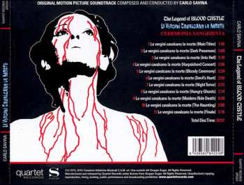 CD Carlo Savina: The Legend Of Blood Castle (Original Motion Picture Soundtrack) LTD