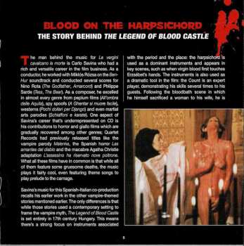 CD Carlo Savina: The Legend Of Blood Castle (Original Motion Picture Soundtrack) LTD