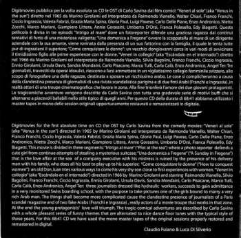 CD Carlo Savina: Veneri Al Sole / Veneri In Collegio (Original Motion Picture Soundtrack) LTD