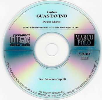 CD Carlos Guastavino: Piano Music