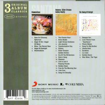 3CD/Dobozkészlet Carlos Santana: 3 Original Album Classics
