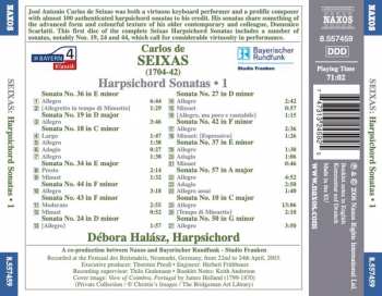 CD Débora Halász: Harpsichord Sonatas • 1