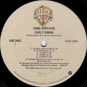 LP Carly Simon: Come Upstairs