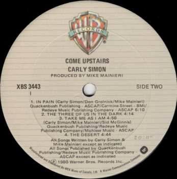 LP Carly Simon: Come Upstairs