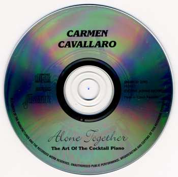 CD Carmen Cavallaro: Alone Together: The Art Of Cocktail Piano
