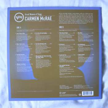 LP Carmen McRae: Great Women Of Song:  Carmen McRae CLR