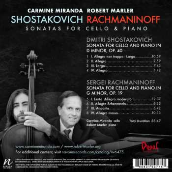 CD Dmitri Shostakovich: Sonatas For Cello & Piano