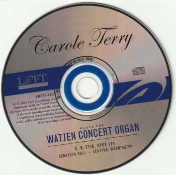 CD Carole Terry: Plays The Watgen Concert Organ
