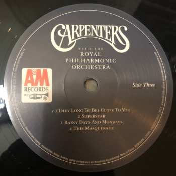2LP The Royal Philharmonic Orchestra: Carpenters With The Royal Philharmonic Orchestra