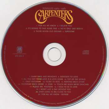 CD Carpenters: Singles 1969-1981
