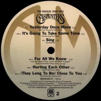 LP Carpenters: The Singles 1969-1973
