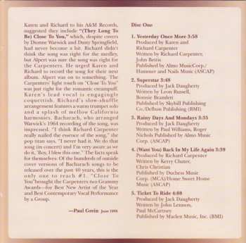 2CD Carpenters: Yesterday Once More (Greatest Hits 1969 - 1983)