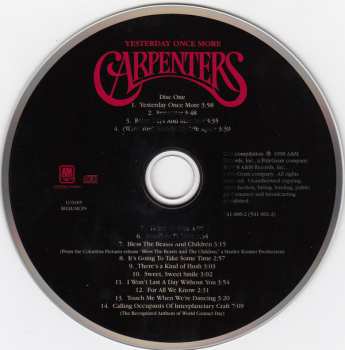 2CD Carpenters: Yesterday Once More (Greatest Hits 1969 - 1983)
