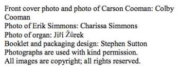 2CD Carson Cooman: Preludio (Music For Organ By Carson Cooman)