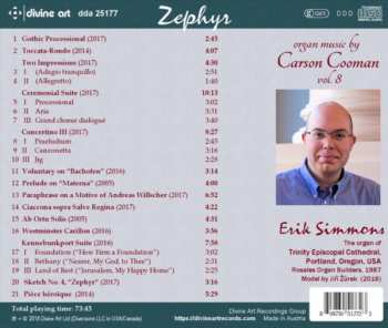 CD Carson Cooman: Zephyr: Music For Organ By Carson Cooman: Vol. 8