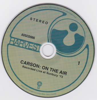 2CD Carson: On The Air (Recorded Live 1970 - 1973)