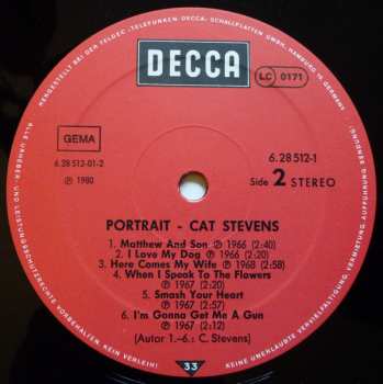 2LP Cat Stevens: Portrait