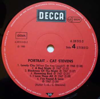 2LP Cat Stevens: Portrait