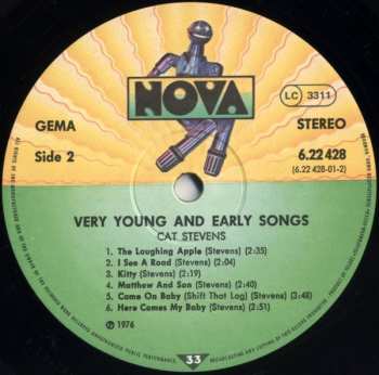 LP Cat Stevens: Very Young And Early Songs