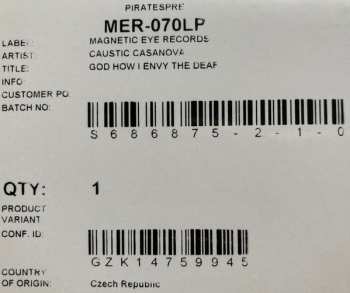 LP Caustic Casanova: God How I Envy The Deaf 